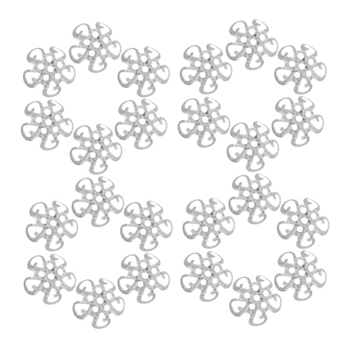 Uonlytech 600 Stücke Metall Perlenkappen mit Filigranem Hohlem Blumen-design Langlebige Spacer Endkappen für DIY Schmuckherstellung Geeignet für Ohrringe Armbänder Halsketten Silberfarben Uonlytech 600 Stücke Metall Perlenkappen mit Filigranem Hohlem Blumen-design Langlebige Spacer Endkappen für DIY Schmuckherstellung Geeignet für Ohrringe Armbänder Halsketten Silberfarben von Uonlytech