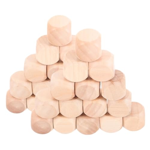 Uonlytech 60Stücke Blanko Holz Würfel Seitige Unbehandelte Holzklötze für DIY Bastelprojekte Brettspiele und Partys mit Abgerundeten Ecken Vielseitig Einsetzbar und Sicher Uonlytech 60Stücke Blanko Holz Würfel Seitige Unbehandelte Holzklötze für DIY Bastelprojekte Brettspiele und Partys mit Abgerundeten Ecken Vielseitig Einsetzbar und Sicher von Uonlytech