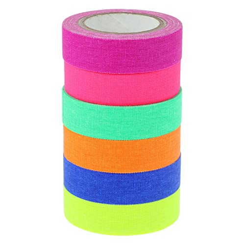 Uonlytech 6Rollen Fluoreszierendes Klebeband für UV Blacklight Neon Tape für Partydekoration und Kreative Wandgestaltung Hinterlässt Rückstände Flexibel Uonlytech 6Rollen Fluoreszierendes Klebeband für UV Blacklight Neon Tape für Partydekoration und Kreative Wandgestaltung Hinterlässt Rückstände Flexibel von Uonlytech