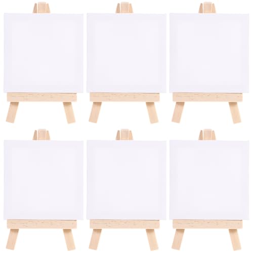 Uonlytech 6Sätze Mini Holzstaffelei Set Teiliges Set mit Weißen Maltafeln für Mini Staffelei für Kunstprojekte für und Kreative Hobbys Uonlytech 6Sätze Mini Holzstaffelei Set Teiliges Set mit Weißen Maltafeln für Mini Staffelei für Kunstprojekte für und Kreative Hobbys von Uonlytech