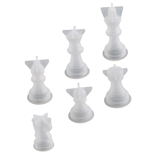 Uonlytech 6Stücke DIY Schachfiguren Silikonform Teiliges für Tischdekoration Einfach zu Handhabende Gießform mit Hoher Flexibilität Uonlytech 6Stücke DIY Schachfiguren Silikonform Teiliges für Tischdekoration Einfach zu Handhabende Gießform mit Hoher Flexibilität von Uonlytech