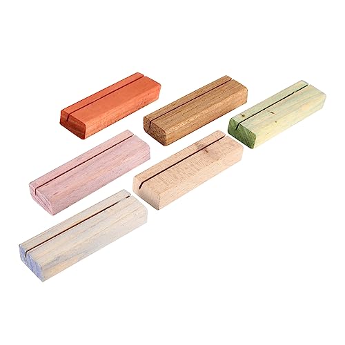 Uonlytech 6Stücke Holz Kartenhalter Retro Tischkartenhalter Für Menükarten Platzkarten Und Büroorganizer Für Hochzeiten Veranstaltungen Und Dekoration Stabil Und Vielseitig Uonlytech 6Stücke Holz Kartenhalter Retro Tischkartenhalter Für Menükarten Platzkarten Und Büroorganizer Für Hochzeiten Veranstaltungen Und Dekoration Stabil Und Vielseitig von Uonlytech