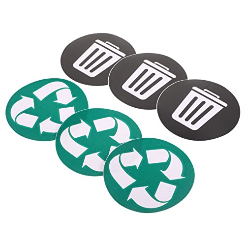 Uonlytech 6Stücke Mülltrennungsaufkleber Selbstklebende Wasserfeste für Mülleimer zur Einfachen Identifikation von Recycling und Restmüll für Zuhause und Büro Uonlytech 6Stücke Mülltrennungsaufkleber Selbstklebende Wasserfeste für Mülleimer zur Einfachen Identifikation von Recycling und Restmüll für Zuhause und Büro von Uonlytech