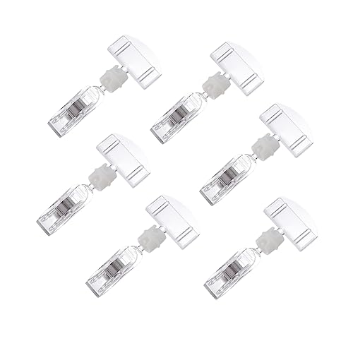 Uonlytech 6Stücke Preisschild Clip Halter für Supermarkt Praktische Werbeclips für Etiketten und Preisstand Leicht und Tragbar für Geschäfte Restaurants und Messen von Uonlytech