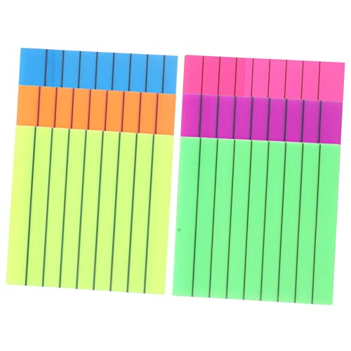 Uonlytech 6Stücke Selbstklebende Notizpolster Praktische Schreibmemo Pads für Büro Schule und Zuhause für Erinnerungen und Notizen von Uonlytech