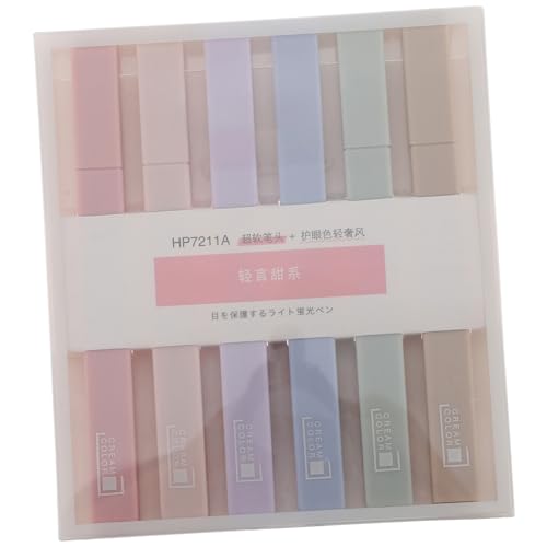 Uonlytech 6Stücke Soft Tip Highlights Marker Stifte für Schule und Büro Pastellfarben Notizen und Textmarkierungen Leicht zu Entfernen für Effektives Lernen Uonlytech 6Stücke Soft Tip Highlights Marker Stifte für Schule und Büro Pastellfarben Notizen und Textmarkierungen Leicht zu Entfernen für Effektives Lernen von Uonlytech