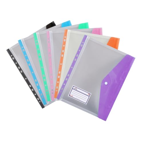 Uonlytech 6Stücke Teiliges Aktenspeicherbeutel Transparentes Design für Büro Schule und Reisen und Einfach Uonlytech 6Stücke Teiliges Aktenspeicherbeutel Transparentes Design für Büro Schule und Reisen und Einfach von Uonlytech