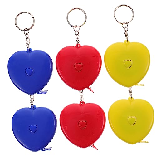 Uonlytech 6Stücke Teiliges Herzform Körpermaßband Einziehbares Maßband Für Erwachsene Doppelseitig Für Körpermessungen Und Home Office Supplies Uonlytech 6Stücke Teiliges Herzform Körpermaßband Einziehbares Maßband Für Erwachsene Doppelseitig Für Körpermessungen Und Home Office Supplies von Uonlytech