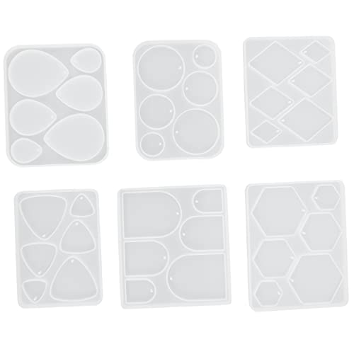Uonlytech 6Stücke Teiliges Silikonformen für Ohrringe und Anhänger Flexible Epoxidharz Gießformen für Schmuckdesign Wiederverwendbar und Schädlich für DIY Projekte Uonlytech 6Stücke Teiliges Silikonformen für Ohrringe und Anhänger Flexible Epoxidharz Gießformen für Schmuckdesign Wiederverwendbar und Schädlich für DIY Projekte von Uonlytech