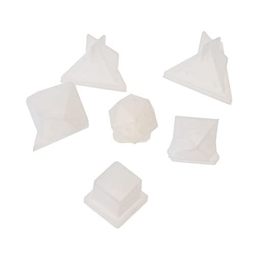 Uonlytech 6Stücke Teiliges Silikonwürfelform für DIY Würfelherstellung für und Einfach zu Reinigen Geeignet für Epoxidharz und Bastelprojekte von Uonlytech