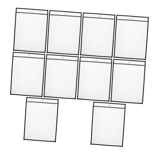 Uonlytech 6Stücke Transparente Dokumententaschen Wiederverwendbare Papieraufbewahrung für Scrapbook Organisator für Büro Schule und Zuhause aus Langlebigem Pet Material von Uonlytech