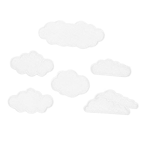 Uonlytech 6Stücke Wolkenform Stickerei Patches Aufnäher für Jeans Shirts und DIY Projekte Einfache Anwendung für Bekleidungsreparatur und Dekoration Uonlytech 6Stücke Wolkenform Stickerei Patches Aufnäher für Jeans Shirts und DIY Projekte Einfache Anwendung für Bekleidungsreparatur und Dekoration von Uonlytech