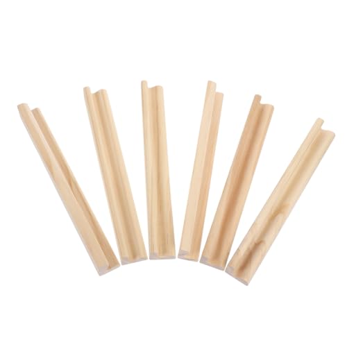 Uonlytech 6stücke Holz Domino Halter Für Brettspiele Englische Buchstaben Basis Spielkarten Halter Für Familie Und Schule Handgefertigte Domino Racks Für Spiel Und Basteln von Uonlytech