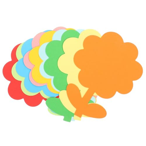 Uonlytech 72 Stück Papiergeschnittene Dekorationen Wand Blumen- Blumenpapierausschnitte Dekorative Ausschnitte Im Klassenzimmer Künstlich Buntes Ausschnittpapier Schulzeitung Ausschnitte von Uonlytech