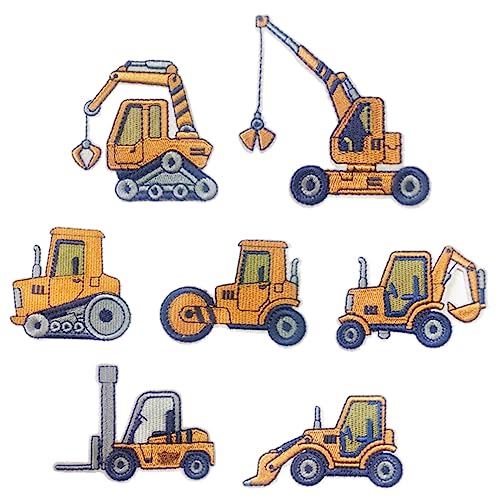 Uonlytech 7Stücke Teiliges Cartoon Gesticktes Patch Bügelbare Applikationen Für Bagger Und Fahrzeugdesigns Zur Kreativen Kleidungsgestaltung Für Jacken Shirts Und Jeans Uonlytech 7Stücke Teiliges Cartoon Gesticktes Patch Bügelbare Applikationen Für Bagger Und Fahrzeugdesigns Zur Kreativen Kleidungsgestaltung Für Jacken Shirts Und Jeans von Uonlytech