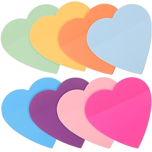 Uonlytech 8 Liebes-Haft notiz Schule Schüttgut Pastell Rosa Zu selbstklebende Memo-Aufkleber Notenvorrat Memo-Aufkleber für den Haushalt selbstklebende Notizblöcke Papier von Uonlytech