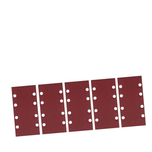 Uonlytech 8 Loch rotes Schleifpapier kunststoffringe handwerkzeug polierpads Palm Sander Schleifpapier Schleifpads Schleifscheibe Rotes Schleifpapier mit trockener Körnung Aluminiumoxid von Uonlytech