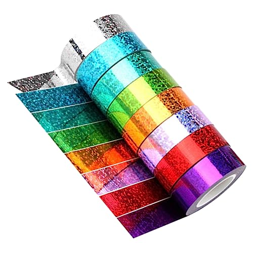 Uonlytech 8 Rollen Hochviskoses Klebeband Verschiedenen Farben Stoffband für Diy Bastelprojekte und für Scrapbooking Dekoration Uonlytech 8 Rollen Hochviskoses Klebeband Verschiedenen Farben Stoffband für Diy Bastelprojekte und für Scrapbooking Dekoration von Uonlytech