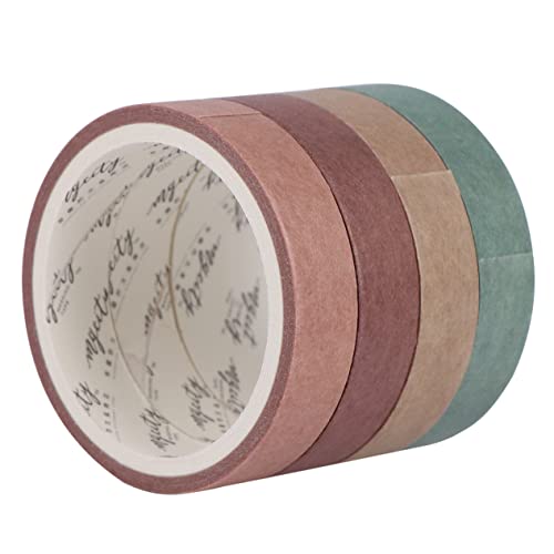 Uonlytech 8 Stück Diy Washi Tape Dekorative Klebebänder Grün Wiederverwendbar Leicht Abziehbar für Scrapbooking Journaling und Bastelprojekte von Uonlytech