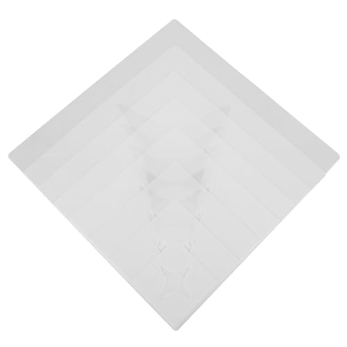 Uonlytech 8 Stück Inkjet-Vorlage machen Schablone Malerei geformt malen Kunst für Wände sprühen Wand Abstraktes Gemälde Sternstempel pp Weiß Uonlytech 8 Stück Inkjet-Vorlage machen Schablone Malerei geformt malen Kunst für Wände sprühen Wand Abstraktes Gemälde Sternstempel pp Weiß von Uonlytech
