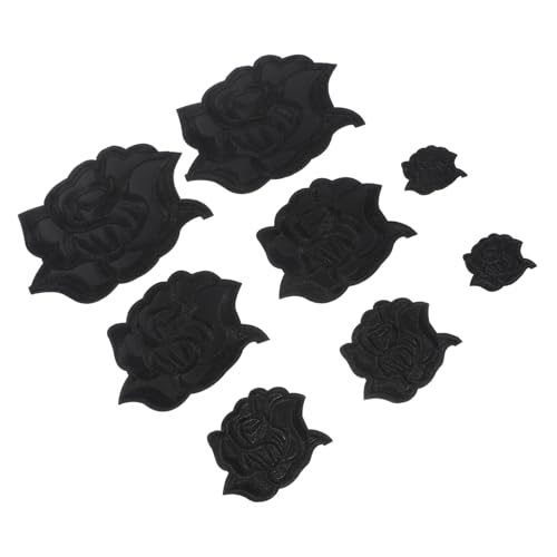 Uonlytech 8 Stück Patch bestickt für Kleidung Name Rose Hochzeit niedliche Flicken zum Aufbügeln süße Applikationen zarte Kleiderflicken Eisenflecken selber machen Kunstleder Schwarz Uonlytech 8 Stück Patch bestickt für Kleidung Name Rose Hochzeit niedliche Flicken zum Aufbügeln süße Applikationen zarte Kleiderflicken Eisenflecken selber machen Kunstleder Schwarz von Uonlytech
