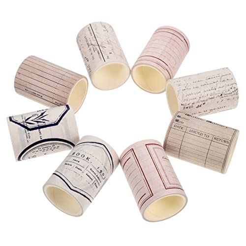 Uonlytech 8 Stück Retro -nostalgie Und Papierband Sammelalbum Liefert Washi-klebeband Diy Klebeband Scrapbooking-klebeband Klebebänder Für Sammelalben Retro-washi-tape Uonlytech 8 Stück Retro -nostalgie Und Papierband Sammelalbum Liefert Washi-klebeband Diy Klebeband Scrapbooking-klebeband Klebebänder Für Sammelalben Retro-washi-tape von Uonlytech