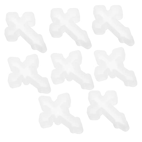 Uonlytech 8 Stück Silikonform Teiliges Kreuz Anhänger Gießform DIY Schmuckherstellung Flexible Sicher Wiederverwendbar Für Harz Resin Basteln Und Kreuzanhänger Dekoration von Uonlytech