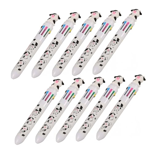 Uonlytech 8 Stück Teiliges Bunte Kugelschreiber Einziehbare Kreative Stifte für Schulbedarf Tragbar und Lustig für Mädchen und Jungen von Uonlytech