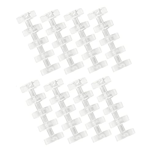 Uonlytech 8 Stück Teiliges Fünf Loch Binder Ringe für Scrapbooking Transparent Vielseitig Einsetzbar für Notizbücher und Kreative Bürobedarf von Uonlytech