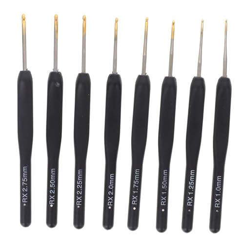 Uonlytech 8 Stück Teiliges Häkelnadel Set mit Ergonomischem Tpr Griff Verschleißfest und Langlebig für Anfänger und Profis zum Stricken von Pullovern und DIY Handarbeiten von Uonlytech