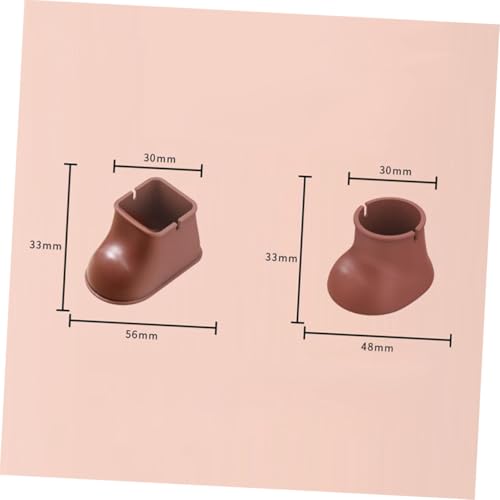 Uonlytech 8 Stück Teiliges Silikon Stuhlbeine Schutzkappen rutschfest Möbelbeine Abdeckung Dicke Verschleißfeste Möbelpolster für Holzfußböden Geeignet für Stuhl Sofa Tisch Büro Zuhause von Uonlytech