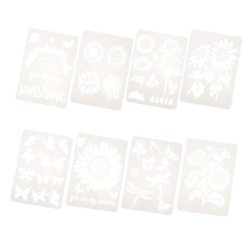 Uonlytech 8 Stück Teiliges Wiederverwendbarer Schablonen für Diy Malvorlagen mit Sonnenblumen Motiven für Malprojekte und Heimdekoration Waschbar Sicher und Langlebig Uonlytech 8 Stück Teiliges Wiederverwendbarer Schablonen für Diy Malvorlagen mit Sonnenblumen Motiven für Malprojekte und Heimdekoration Waschbar Sicher und Langlebig von Uonlytech