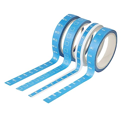 Uonlytech 8 Stück Teiliges Zeitmanagement Klebeband Planungsklebeband für Wöchentliche Tägliche und Stündliche Organisation Scrapbooking Sticker für Effiziente Zeitverwaltung Blau Uonlytech 8 Stück Teiliges Zeitmanagement Klebeband Planungsklebeband für Wöchentliche Tägliche und Stündliche Organisation Scrapbooking Sticker für Effiziente Zeitverwaltung Blau von Uonlytech
