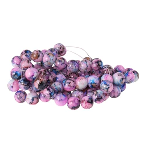 Uonlytech 80 Stück Glasperlen mit Riss Design DIY Schmuck Zubehör für Armbänder und Bastelprojekte Glasperlen für Handgemachten Schmuck Uonlytech 80 Stück Glasperlen mit Riss Design DIY Schmuck Zubehör für Armbänder und Bastelprojekte Glasperlen für Handgemachten Schmuck von Uonlytech