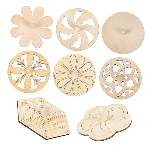 Uonlytech 8Stücke Holz Gyro Unbemalte Holzkreisel Für Spiele Montessori Für Für Geburtstagsfeiern Und Besondere Anlässe Uonlytech 8Stücke Holz Gyro Unbemalte Holzkreisel Für Spiele Montessori Für Für Geburtstagsfeiern Und Besondere Anlässe von Uonlytech