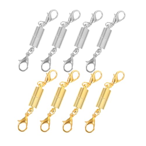 Uonlytech 8Stücke Magnetverschlüsse für DIY Schmuck Kleine Armbandverschlüsse für und Armbänder Einfach mit Hand zu Bedienen von Uonlytech