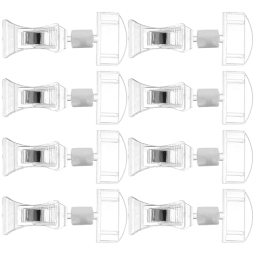 Uonlytech 8Stücke Rotierbare Plastikpreisclips Transparente Preisschildhalter für Supermärkte Geschäfte und Ausstellungen Einfache und Anpassung für Optimale Positionierung von Uonlytech