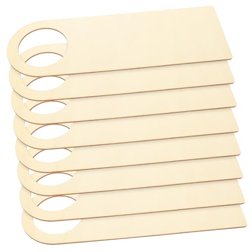 Uonlytech 8Stücke Unlackierte Holz Türanhänger zum Selbermachen DIY Türschild für Kreative Hochwertige Bastelmaterialien für Gestaltung von Uonlytech