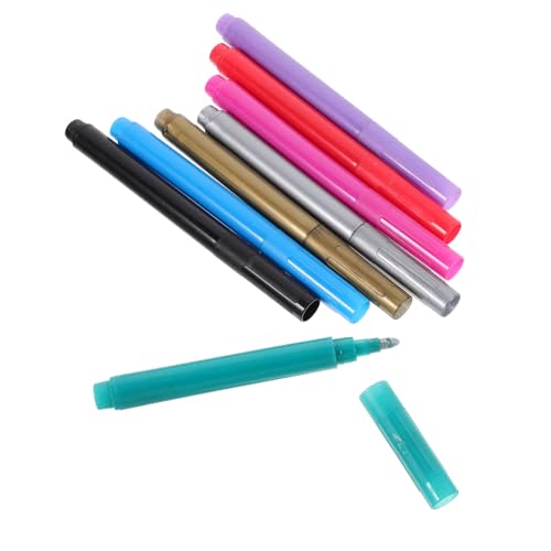 Uonlytech 8Stücke Wiederverwendbare Weinglas Marker Farbige Markierungsstifte für Partys und Kinderzeichnungen für Künstler und Studenten Uonlytech 8Stücke Wiederverwendbare Weinglas Marker Farbige Markierungsstifte für Partys und Kinderzeichnungen für Künstler und Studenten von Uonlytech