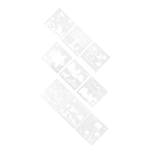 Uonlytech 9 Blätter Dekorative Landschafts Malvorlagen Wiederverwendbare Schablonen für DIY Projekte und Bastelarbeiten Geeignet für Wände und Holzoberflächen Uonlytech 9 Blätter Dekorative Landschafts Malvorlagen Wiederverwendbare Schablonen für DIY Projekte und Bastelarbeiten Geeignet für Wände und Holzoberflächen von Uonlytech