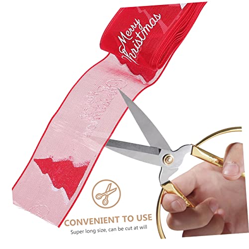 Uonlytech 9 Rollen Teiliges Geschenkband mit Weihnachtsmotiv Polyester Schleifenbänder Breiten Bunte Xmas Dekobänder für Geschenkverpackung Blumenarrangements und Festliche Partydeko von Uonlytech