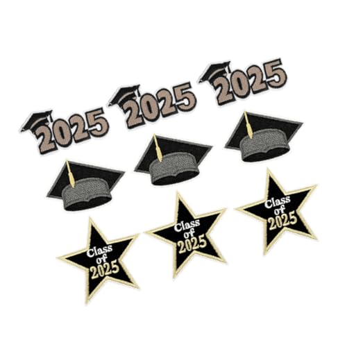Uonlytech 9 Stück Stickerei Aufnäher „2025 Graduation Season“ Zum Aufbügeln Stickerei Abschlussfeier Aufbügler Abschluss Patch Bestickte Aufnäher Abschlussfeier Souvenirs Aufbügler Uonlytech 9 Stück Stickerei Aufnäher „2025 Graduation Season“ Zum Aufbügeln Stickerei Abschlussfeier Aufbügler Abschluss Patch Bestickte Aufnäher Abschlussfeier Souvenirs Aufbügler von Uonlytech