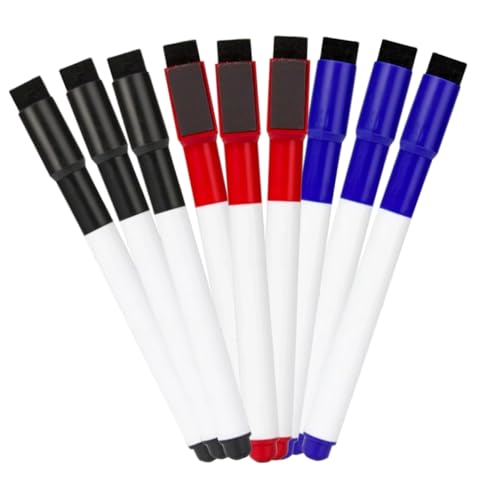 Uonlytech 9Stücke Teiliges Magnetische Whiteboard Marker Wiederverwendbare und Abwischbare Stifte für Schule Büro und Kreative Anwendungen Uonlytech 9Stücke Teiliges Magnetische Whiteboard Marker Wiederverwendbare und Abwischbare Stifte für Schule Büro und Kreative Anwendungen von Uonlytech