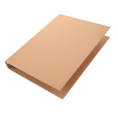 Uonlytech A4-Ringbuch-Notizbuch Binderschale Abdeckung Binder Notizbuchhülle Notizbücher Notebook -Planer Binder Notizblock-Hülle Kraftpapierbinder harte Scrapbook-Hülle dünner Ringordner A4 von Uonlytech