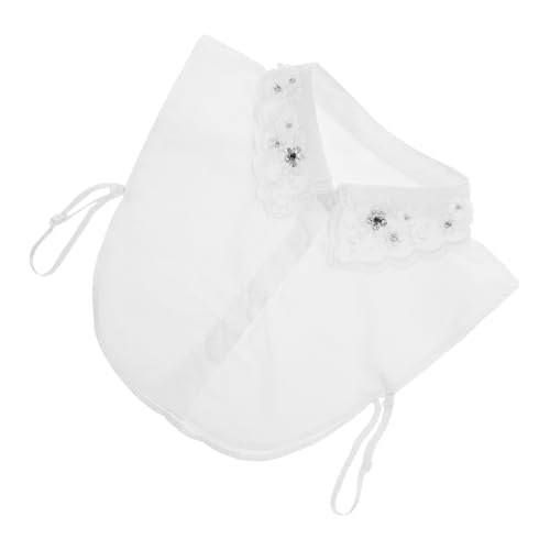 Uonlytech Abnehmbarer Falscher Kragen Damen Baumwolle Halbe Bluse Einsteckkragen Atmungsaktiv Vielseitig für Frühling Herbst Komfortabler Einsatz für Pullover Jacken Stilvoll und Leicht von Uonlytech