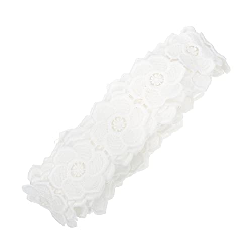 Uonlytech Accessoires Party Blumenmuster Basteln Nähen Herstellen Brautschmuck Hochzeit Für Besatz Stickerei Damen Vintage Spitzenband von Uonlytech