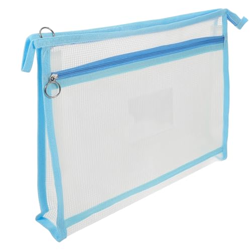 Uonlytech Aktenbeutel mit großer Kapazitätsbeutel Veranstalter Dateiorganisator Schulmaterial Dateien dokumententasche papiertüten Zipper -Dateibeutel Dokument-Organizer-Tasche Eva Sky-blue von Uonlytech
