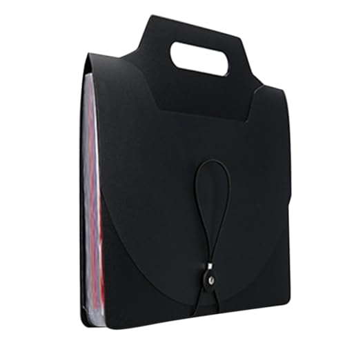 Uonlytech Aktenhalter Tragbare Akkordeon Aktentasche aus Fächer Wiederverwendbarer Organizer für Büro Schule und Zuhause für Dokumente und von Uonlytech