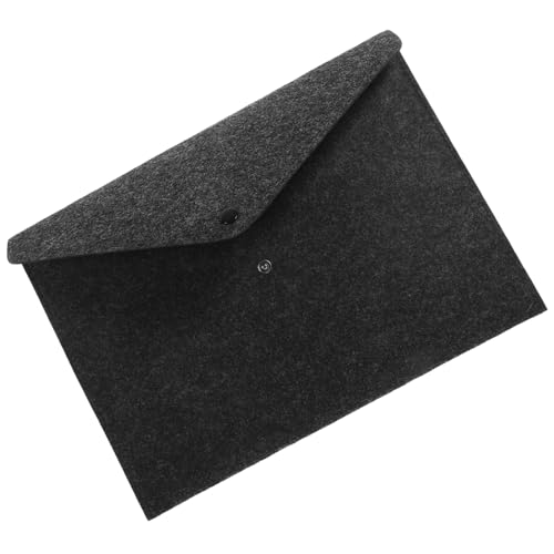 Uonlytech Aktenordner aus Filz Dokumententasche mit Knopfverschluss Erweiterbarer Umschlag für Papiere Stilvoller Organizer für Büro Schule und Geschäftsreisen Uonlytech Aktenordner aus Filz Dokumententasche mit Knopfverschluss Erweiterbarer Umschlag für Papiere Stilvoller Organizer für Büro Schule und Geschäftsreisen von Uonlytech