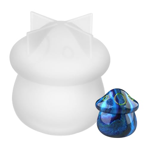 Uonlytech Aufbewahrungsbox für Pilze Pilzglasform Pilzform Gießen Gehäuse Gießform für Pilzgläser Gießformen aus Harz Glasformen aus Silikon Pilz Silikonform Kieselgel Weiß von Uonlytech
